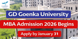 GD Goenka University MBA Admission 2026 Begins Apply by January 31